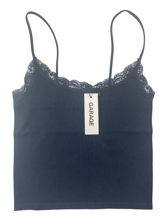 Garage Tops - Garage Seamless Lace Trim Camisole Mariana Navy Blue Women's Size XS MSRP$27 NWT